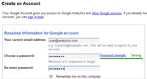 Google analytics konto